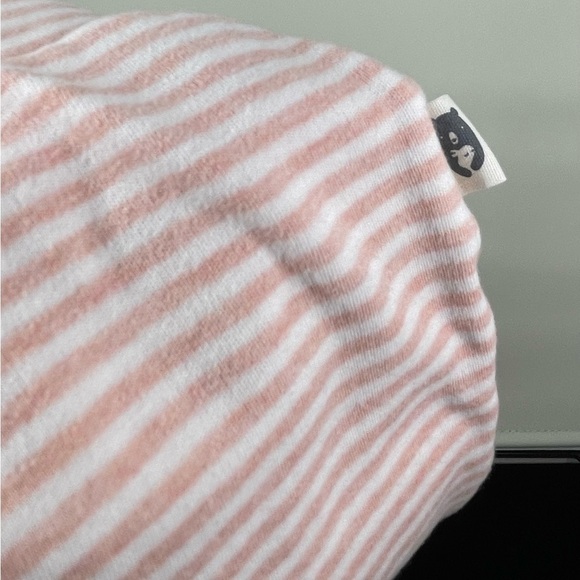 RABBIT+BEAR Pants 3-6m Striped In Peach And White - Picture 2 of 6